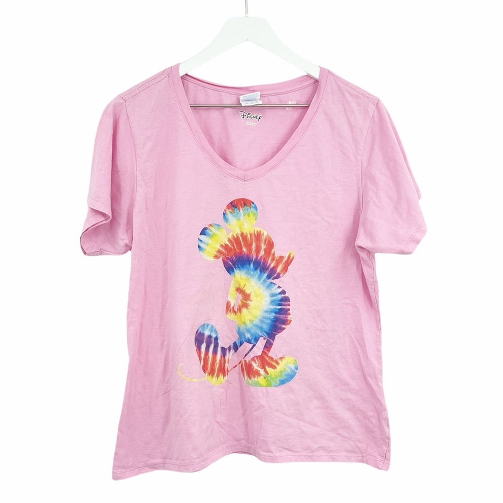 Disney Mickey Mouse Tie Dye Graphic Tee SZ XL